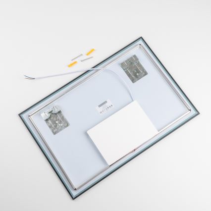 Brilagi - LED vonios veidrodis SUELLO LED/20W/230V 40x60 cm juodas IP44 CRI 90 dimeriuojamas + CCT