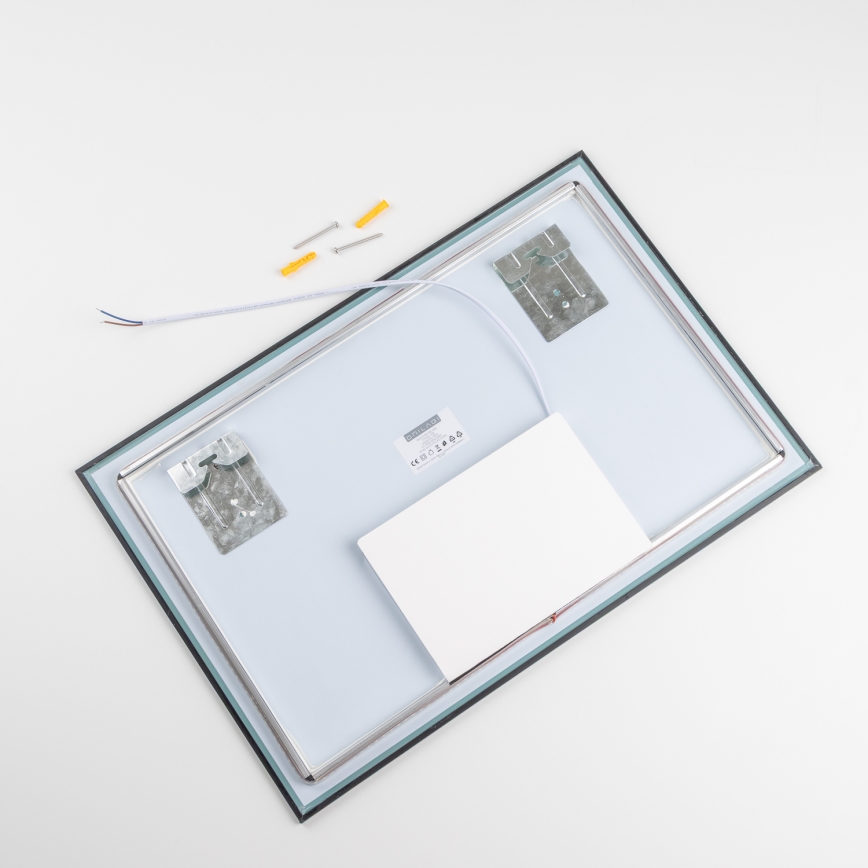 Brilagi - LED vonios veidrodis SUELLO LED/20W/230V 40x60 cm juodas IP44 CRI 90 dimeriuojamas + CCT