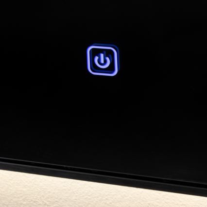 Brilagi - LED vonios veidrodis SUELLO LED/24W/230V 60x60 cm juodas IP44 CRI 90 dimeriuojamas + CCT