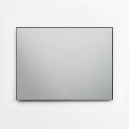 Brilagi - LED vonios veidrodis SUELLO LED/28W/230V 60x80 cm juoda IP44 CRI 90 reguliuojamas + CCT