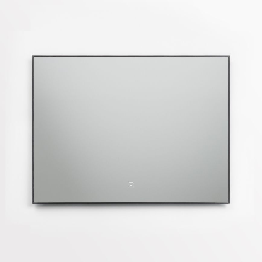 Brilagi - LED vonios veidrodis SUELLO LED/28W/230V 60x80 cm juoda IP44 CRI 90 reguliuojamas + CCT