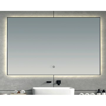 Brilagi - LED vonios veidrodis SUELLO LED/30W/230V 60x90 cm juodas IP44 CRI 90 reguliuojamas + CCT