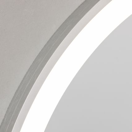 Brilagi - LED vonios veidrodis TORINO LED/19W/230V skersmuo 60 cm sidabrinis IP44 CRI 90 dimeriuojamas + CCT