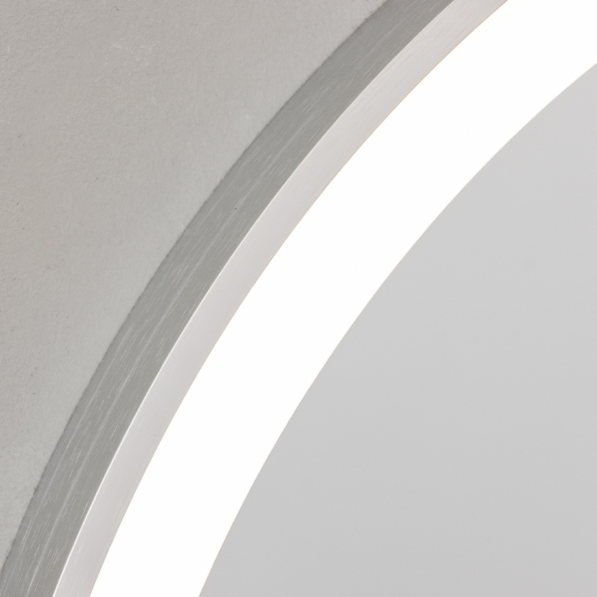 Brilagi - LED vonios veidrodis TORINO LED/19W/230V skersmuo 60 cm sidabrinis IP44 CRI 90 dimeriuojamas + CCT