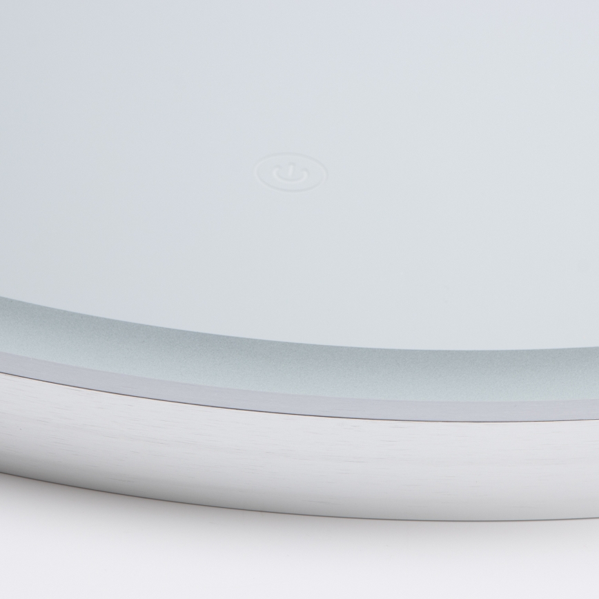 Brilagi - LED vonios veidrodis TORINO LED/19W/230V skersmuo 60 cm sidabrinis IP44 CRI 90 dimeriuojamas + CCT