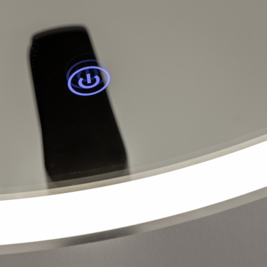 Brilagi - LED vonios veidrodis TORINO LED/19W/230V skersmuo 60 cm sidabrinis IP44 CRI 90 dimeriuojamas + CCT