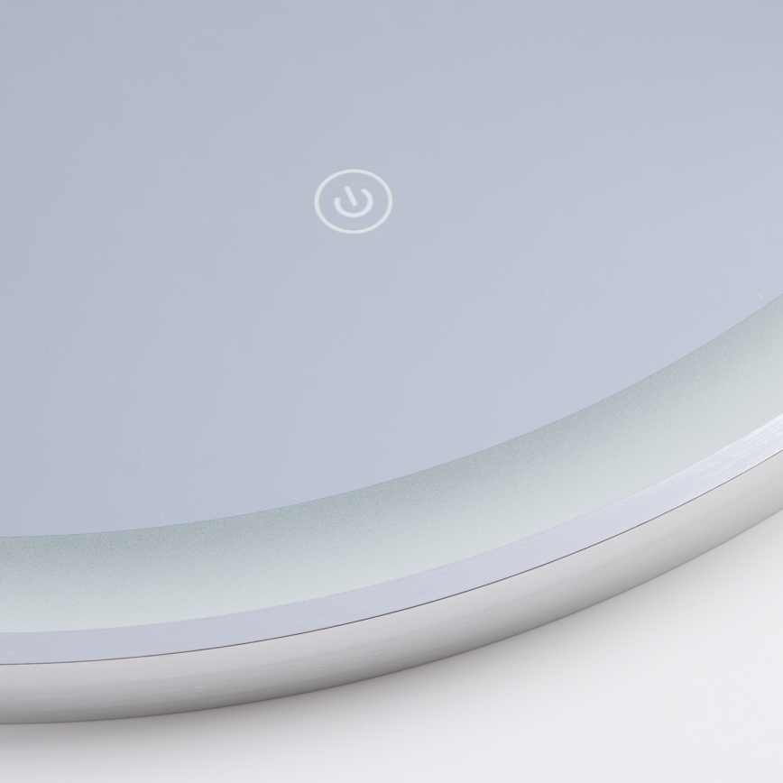 Brilagi - LED vonios veidrodis TORINO LED/19W/230V skersmuo 60 cm sidabrinis IP44 CRI 90 dimeriuojamas + CCT