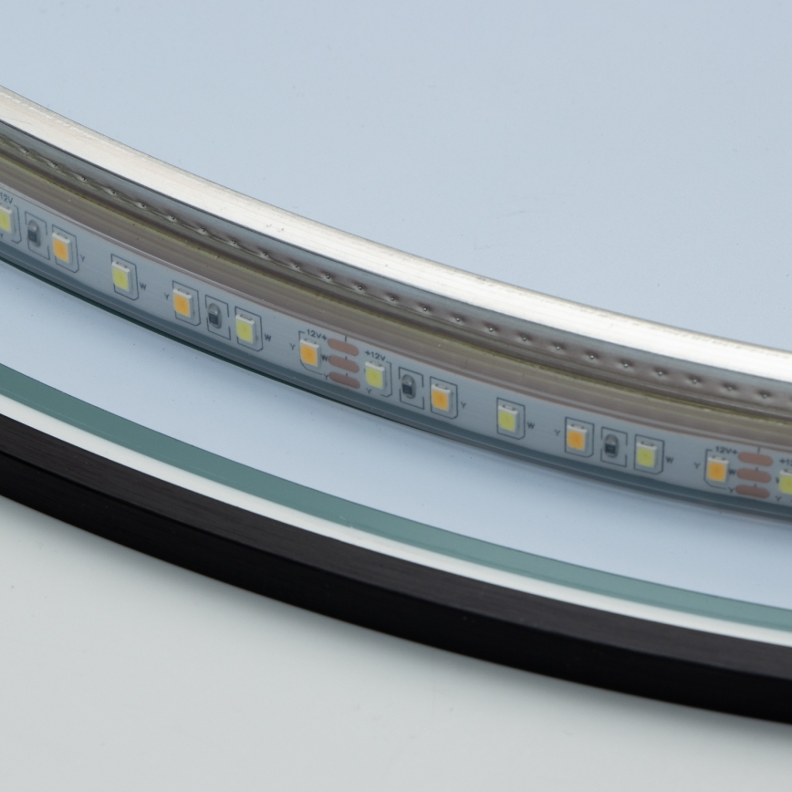 Brilagi - LED vonios veidrodis VENA BLACK LED/19W/230V Ø 60 cm IP44 CRI 90 dimeriuojamas + CCT