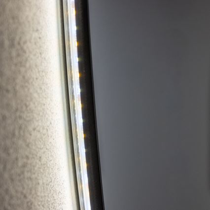Brilagi - LED vonios veidrodis VENA BLACK LED/32W/230V, skersmuo 100 cm, IP44, CRI 90, reguliuojamas + CCT