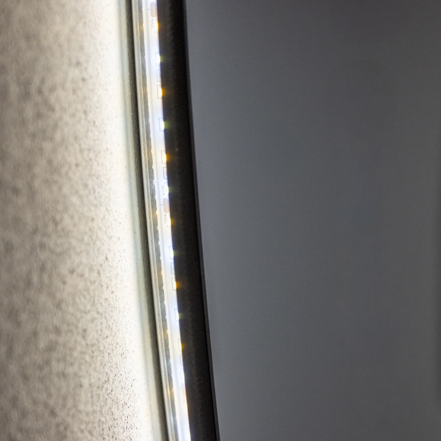 Brilagi - LED vonios veidrodis VENA BLACK LED/32W/230V, skersmuo 100 cm, IP44, CRI 90, reguliuojamas + CCT