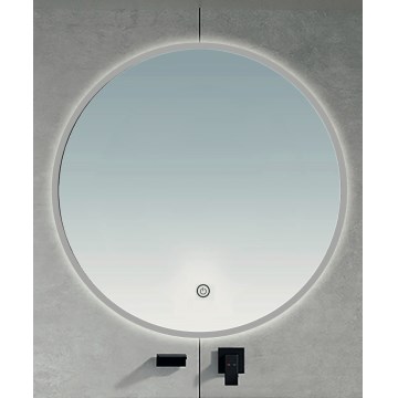 BRILAGI - LED vonios veidrodis VENA SILVER LED/19W/230V skersmuo 60 cm IP44 CRI 90 reguliuojamas + CCT