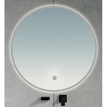 BRILAGI - LED Vonios veidrodis VENA SILVER LED/26W/230V skersmuo 80 cm IP44 CRI 90 dimeriuojamas + CCT