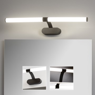 Brilagi - LED vonios veidrodžio apšvietimas 2in1 TUBEO LED/8W/230V 60 cm IP44 juoda