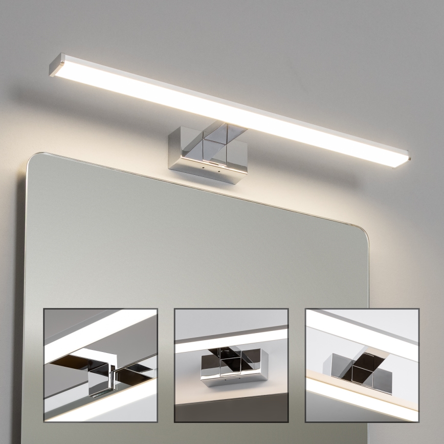 Brilagi - LED vonios veidrodžio apšvietimas 3 viename VESTRA LED/12W/230V 60 cm IP44 blizgus chromas