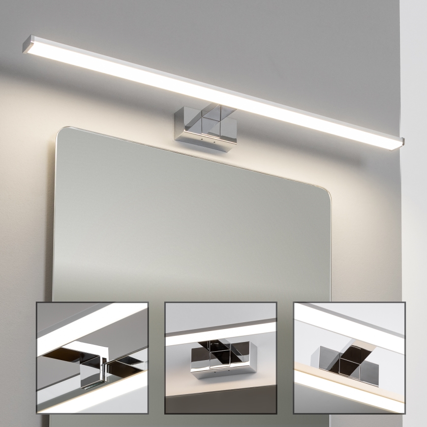 Brilagi - LED vonios veidrodžio apšvietimas 3 viename VESTRA LED/15W/230V 80 cm IP44 blizgus chromas
