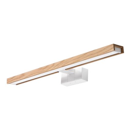 Brilagi - LED vonios veidrodžio apšvietimas 3 viename WOODY MIRROR LED/12W/230V 60 cm IP44 balta/ąžuolas
