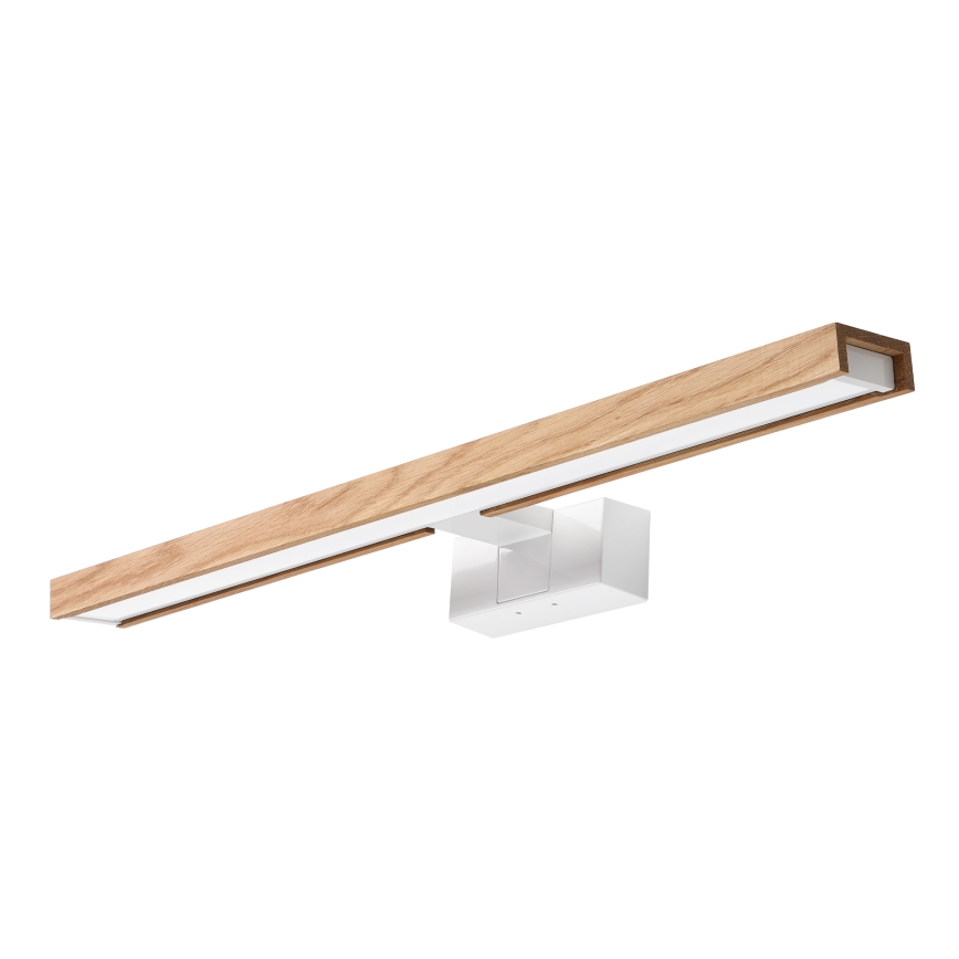 Brilagi - LED vonios veidrodžio apšvietimas 3 viename WOODY MIRROR LED/12W/230V 60 cm IP44 balta/ąžuolas