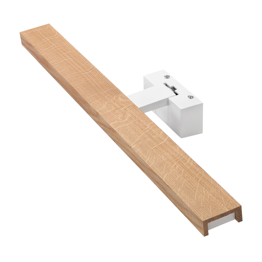 Brilagi - LED vonios veidrodžio apšvietimas 3 viename WOODY MIRROR LED/12W/230V 60 cm IP44 balta/ąžuolas