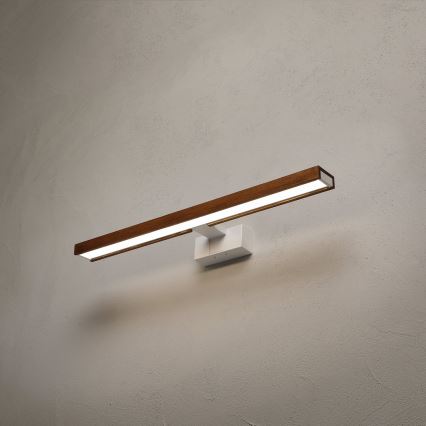 Brilagi - WOODY MIRROR 3in1 LED vonios veidrodžio apšvietimas LED/12W/230V 60 cm IP44 balta/ąžuolas vyšnia