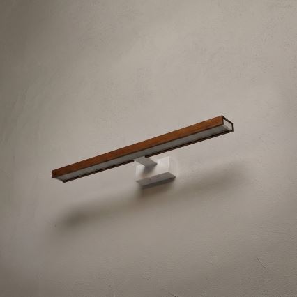 Brilagi - WOODY MIRROR 3in1 LED vonios veidrodžio apšvietimas LED/12W/230V 60 cm IP44 balta/ąžuolas vyšnia