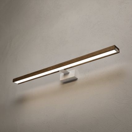 BRILAGI - LED vonios veidrodžio apšvietimas 3in1 WOODY MIRROR LED/15W/230V 80 cm IP44 balta/ąžuolas-riešutas