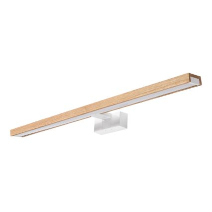 Brilagi - LED vonios veidrodžio apšvietimas 3 viename WOODY MIRROR LED/15W/230V 80 cm IP44 balta/ąžuolas