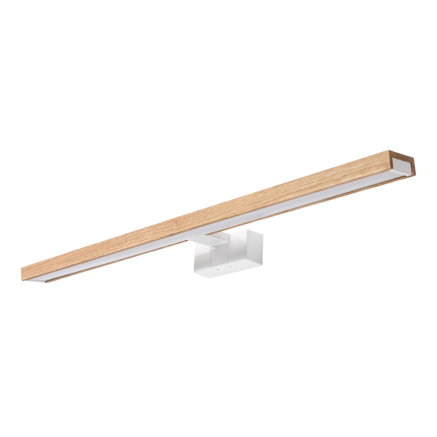 Brilagi - LED vonios veidrodžio apšvietimas 3 viename WOODY MIRROR LED/15W/230V 80 cm IP44 balta/ąžuolas