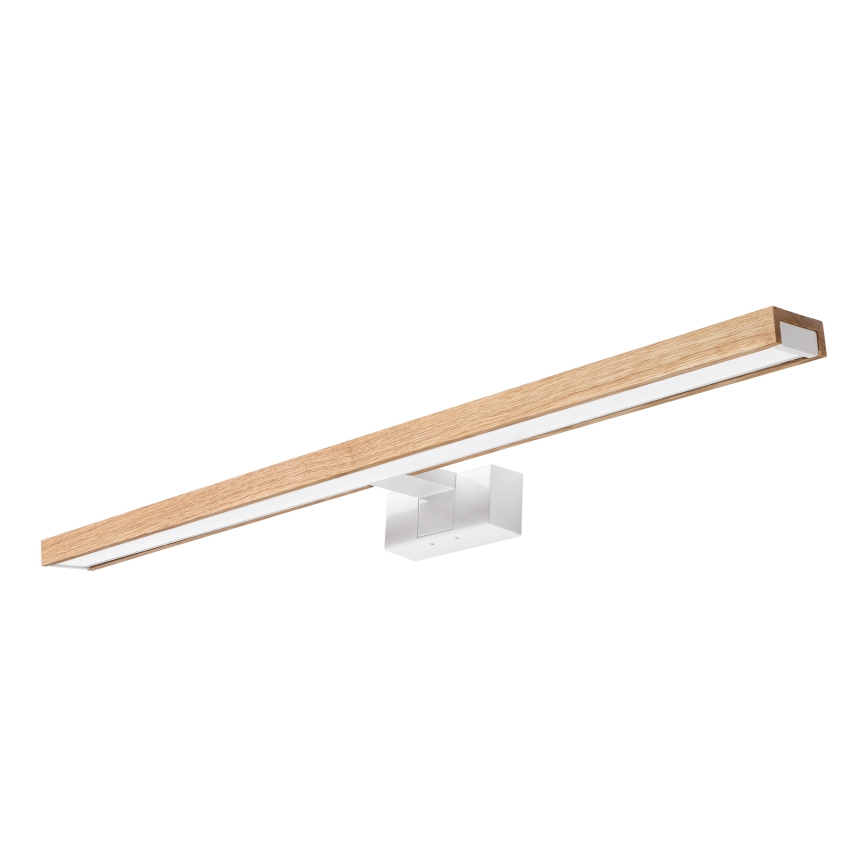 Brilagi - LED vonios veidrodžio apšvietimas 3 viename WOODY MIRROR LED/15W/230V 80 cm IP44 balta/ąžuolas