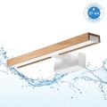 Brilagi - LED vonios veidrodžio apšvietimas 3 viename WOODY MIRROR LED/8W/230V 40 cm IP44 balta/ąžuolas