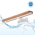 Brilagi - LED vonios veidrodžio apšvietimas 3 viename WOODY MIRROR LED/8W/230V 40 cm IP44 balta/ąžuolas vyšnia