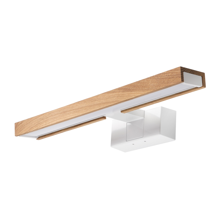 Brilagi - LED vonios veidrodžio apšvietimas 3 viename WOODY MIRROR LED/8W/230V 40 cm IP44 balta/ąžuolas