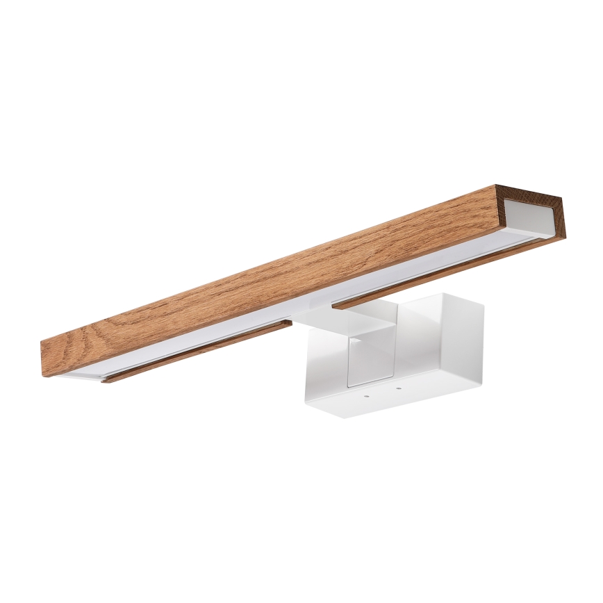 Brilagi - LED vonios veidrodžio apšvietimas 3 viename WOODY MIRROR LED/8W/230V 40 cm IP44 balta/ąžuolas vyšnia
