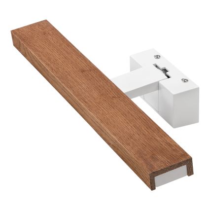 Brilagi - LED vonios veidrodžio apšvietimas 3 viename WOODY MIRROR LED/8W/230V 40 cm IP44 balta/ąžuolas vyšnia
