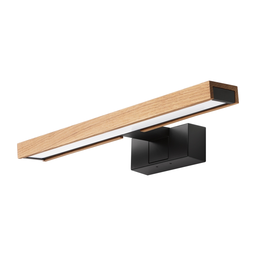 Brilagi - LED vonios veidrodžio apšvietimas 3in1 WOODY MIRROR LED/8W/230V IP44 juoda/ąžuolas