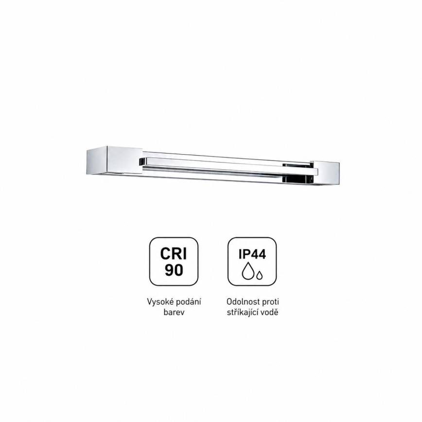 BRILAGI - LED vonios veidrodžio apšvietimas AQUA LINE LED/12W/230V 45 cm IP44 blizgus chromas CRI 90