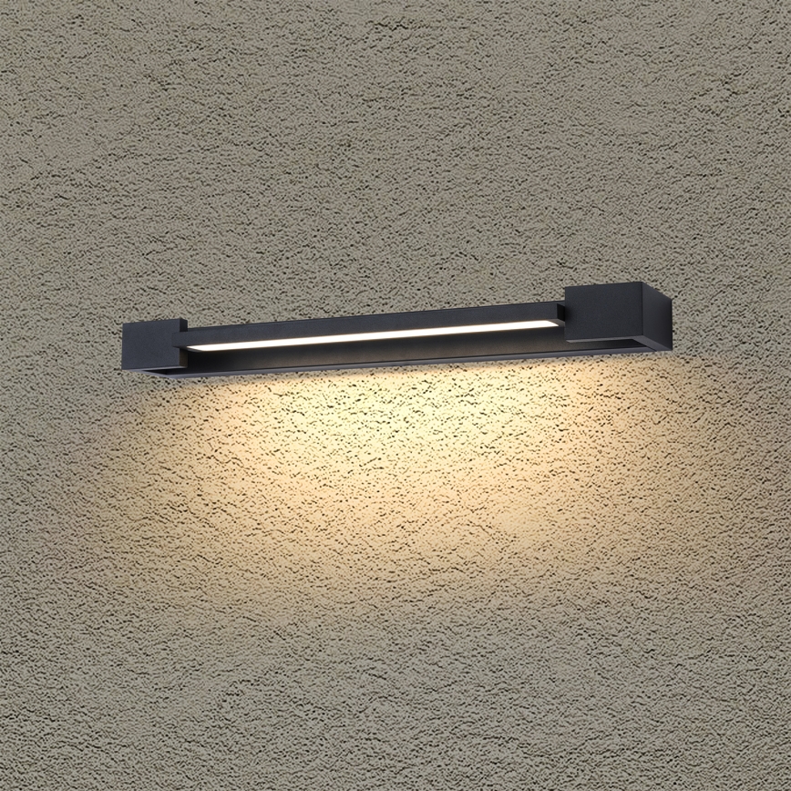 Brilagi - LED vonios veidrodžio apšvietimas AQUA LINE LED/12W/230V 45 cm IP44 juoda CRI 90