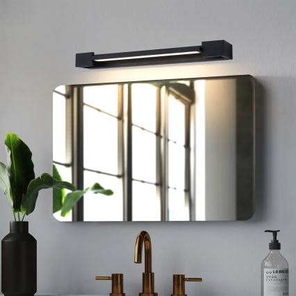 Brilagi - LED vonios veidrodžio apšvietimas AQUA LINE LED/12W/230V 45 cm IP44 juoda CRI 90