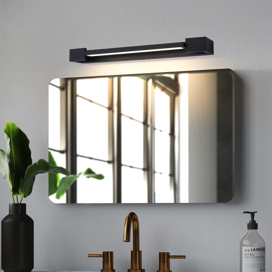 Brilagi - LED vonios veidrodžio apšvietimas AQUA LINE LED/12W/230V 45 cm IP44 juoda CRI 90