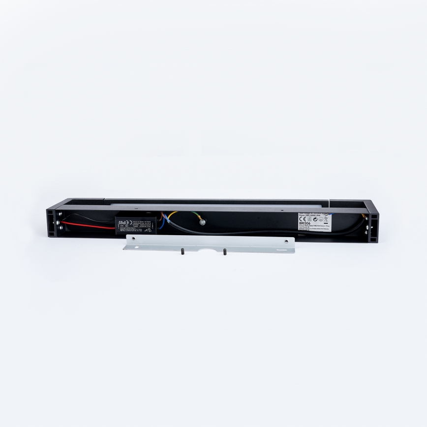 Brilagi - LED vonios veidrodžio apšvietimas AQUA LINE LED/12W/230V 45 cm IP44 juoda CRI 90