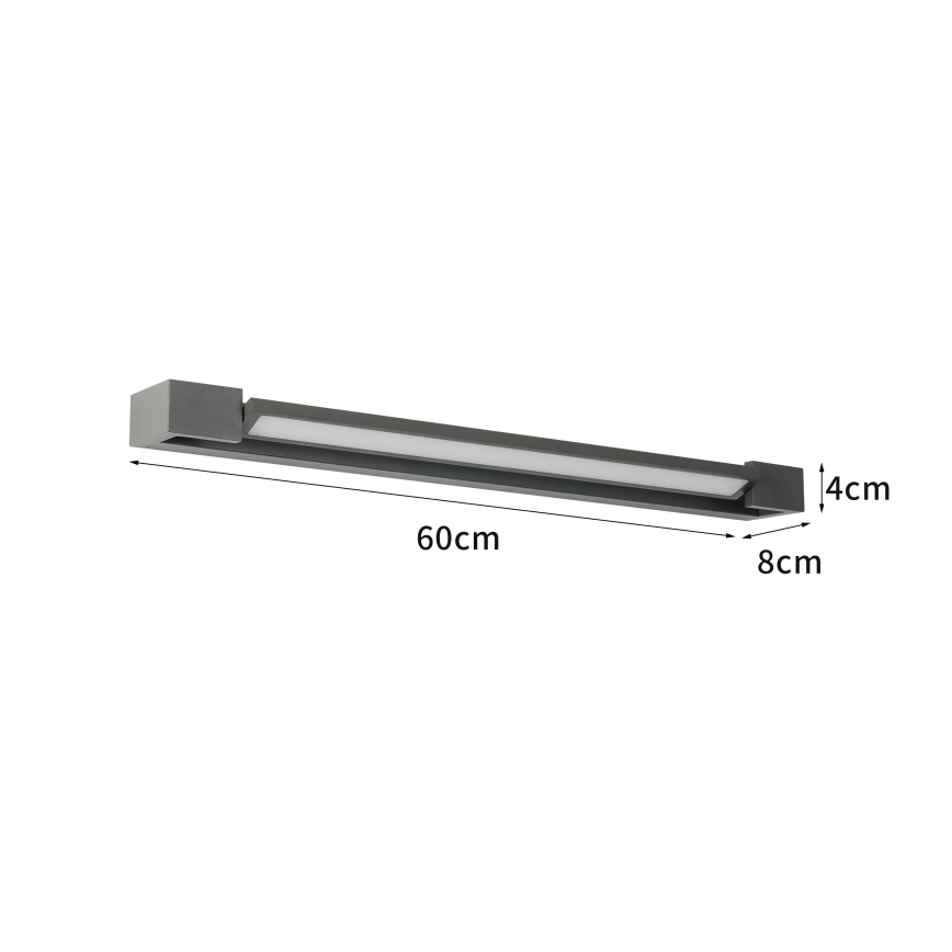 Brilagi - LED vonios veidrodžio apšvietimas AQUA LINE LED/18W/230V 60 cm IP44 antracitas