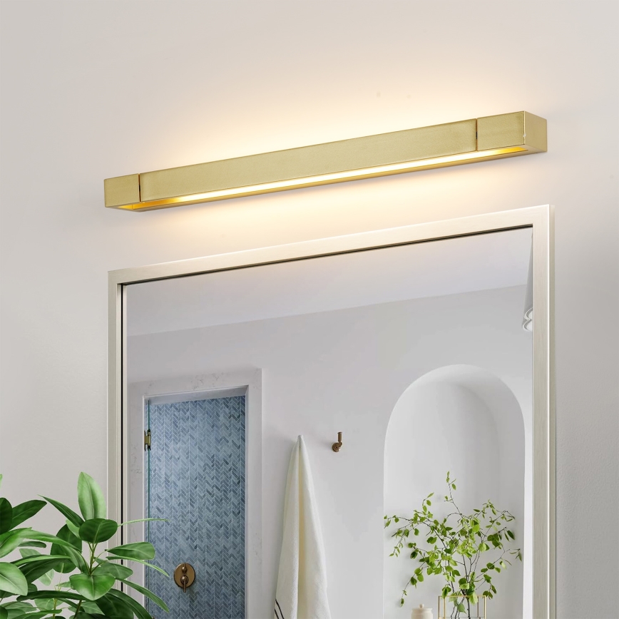 Brilagi - LED vonios veidrodžio apšvietimas AQUA LINE LED/18W/230V 60 cm IP44 auksinė CRI 90