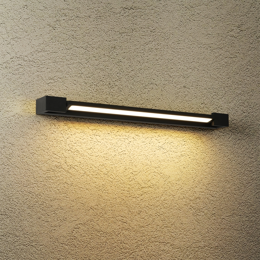 Brilagi - LED vonios veidrodžio apšvietimas AQUA LINE LED/18W/230V 60 cm IP44 juoda CRI 90