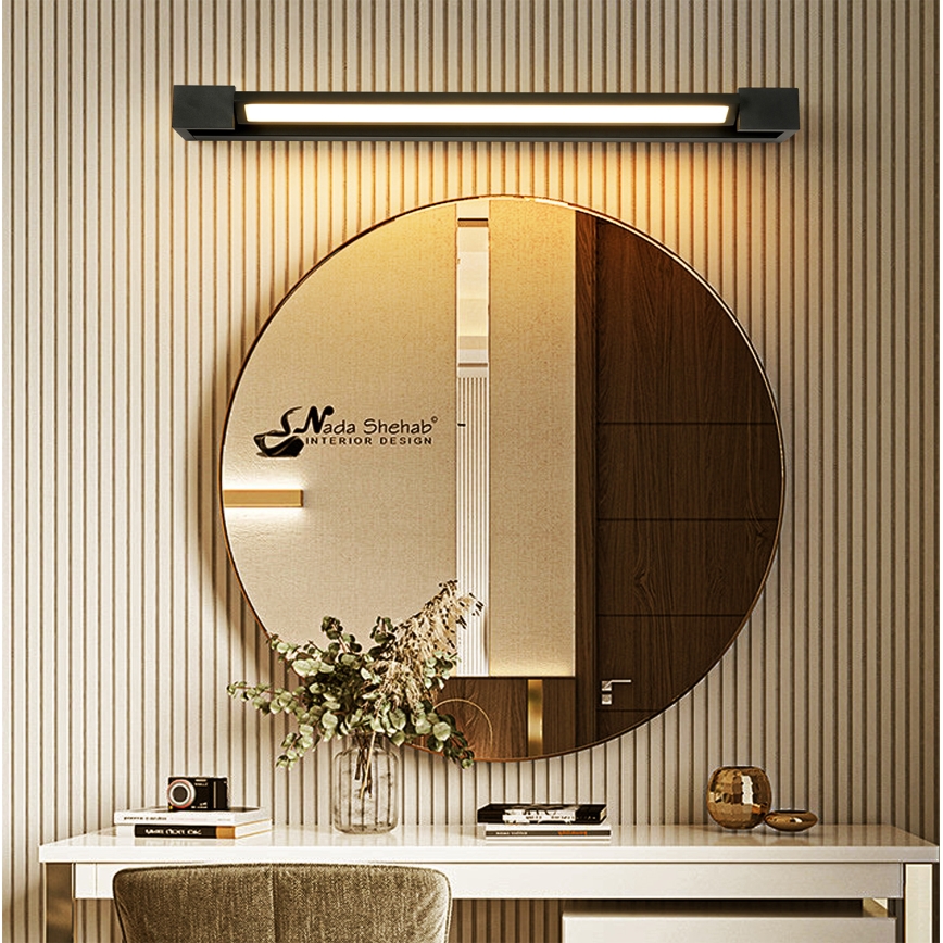 Brilagi - LED vonios veidrodžio apšvietimas AQUA LINE LED/18W/230V 60 cm IP44 juoda CRI 90