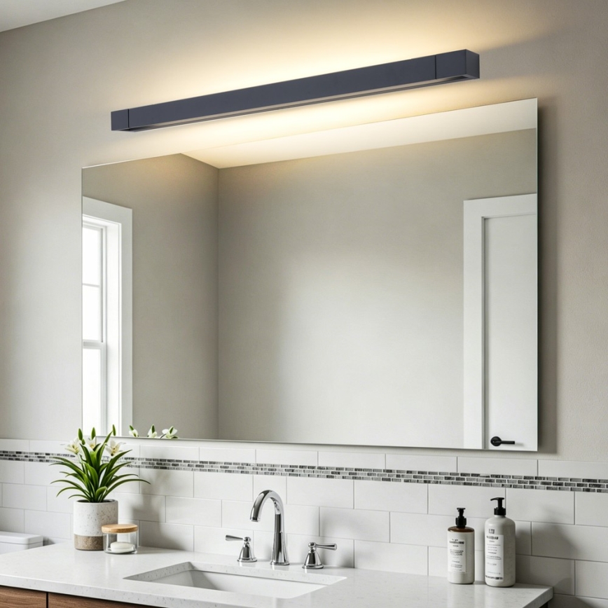BRILAGI - LED vonios veidrodžio apšvietimas AQUA LINE LED/20W/230V 80 cm IP44 juodas CRI 90
