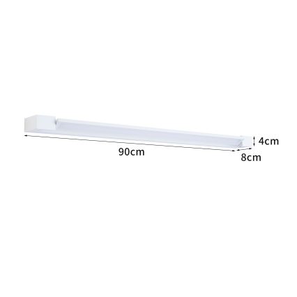 Brilagi - LED vonios veidrodžio apšvietimas AQUA LINE LED/24W/230V 90 cm IP44 balta
