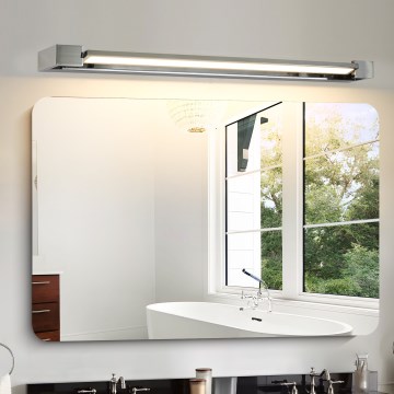 Brilagi - LED vonios veidrodžio apšvietimas AQUA LINE LED/24W/230V 90 cm IP44 blizgus chromas