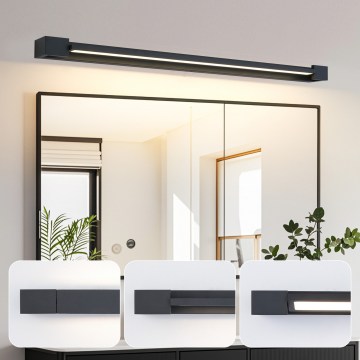 BRILAGI - LED vonios veidrodžio apšvietimas AQUA LINE LED/28W/230V 100 cm IP44 juodas CRI 90