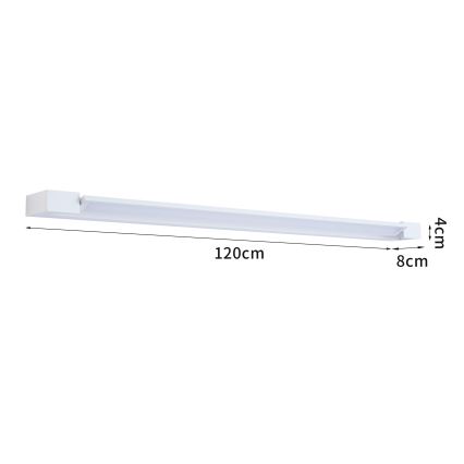 Brilagi - AQUA LINE LED vonios veidrodžio apšvietimas, 36W/230V, 120 cm, IP44, balta, CRI 90