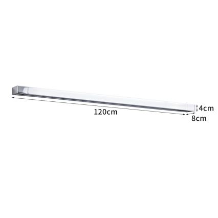 BRILAGI - LED vonios veidrodžio apšvietimas AQUA LINE LED/36W/230V 120 cm IP44 blizgus chromas CRI 90