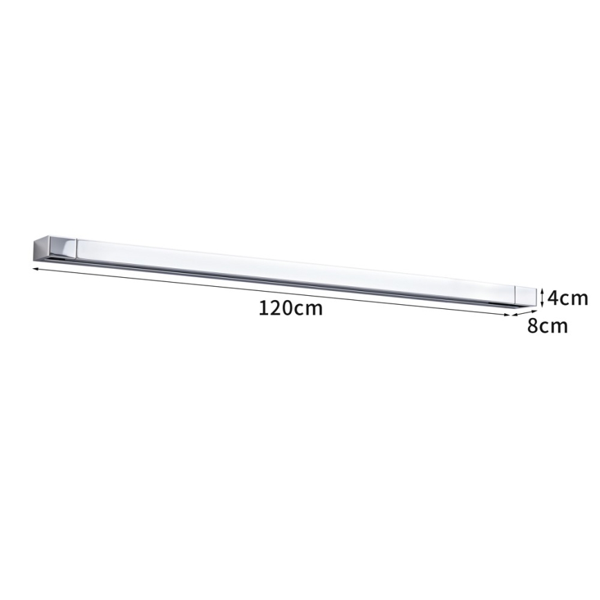 BRILAGI - LED vonios veidrodžio apšvietimas AQUA LINE LED/36W/230V 120 cm IP44 blizgus chromas CRI 90
